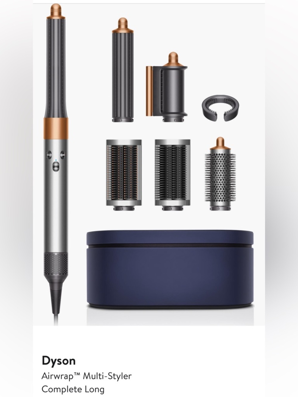 Dyson Airwrap Multi-Styler in Silver, Copper & Navy Case